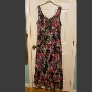 Jones New York Black and Floral Dress